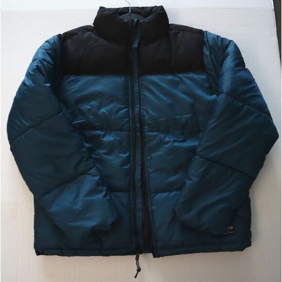 Aeropostale 3083 Men's Sz M Teal/Black Colorblock Heavyweight Puffer Jacket - Picture 13 of 13